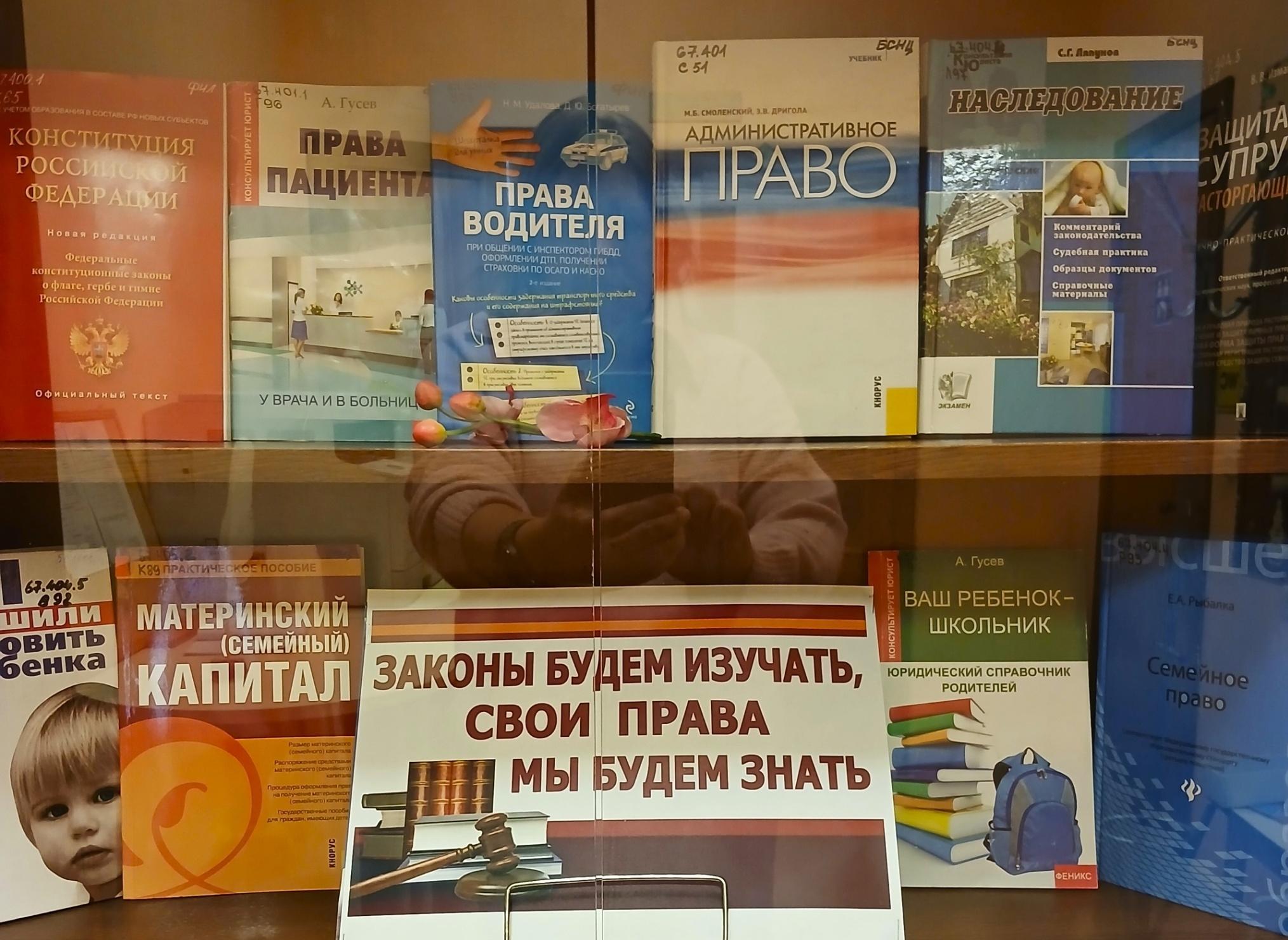 Книжно-иллюстративная выставка «Законы будем изучать»