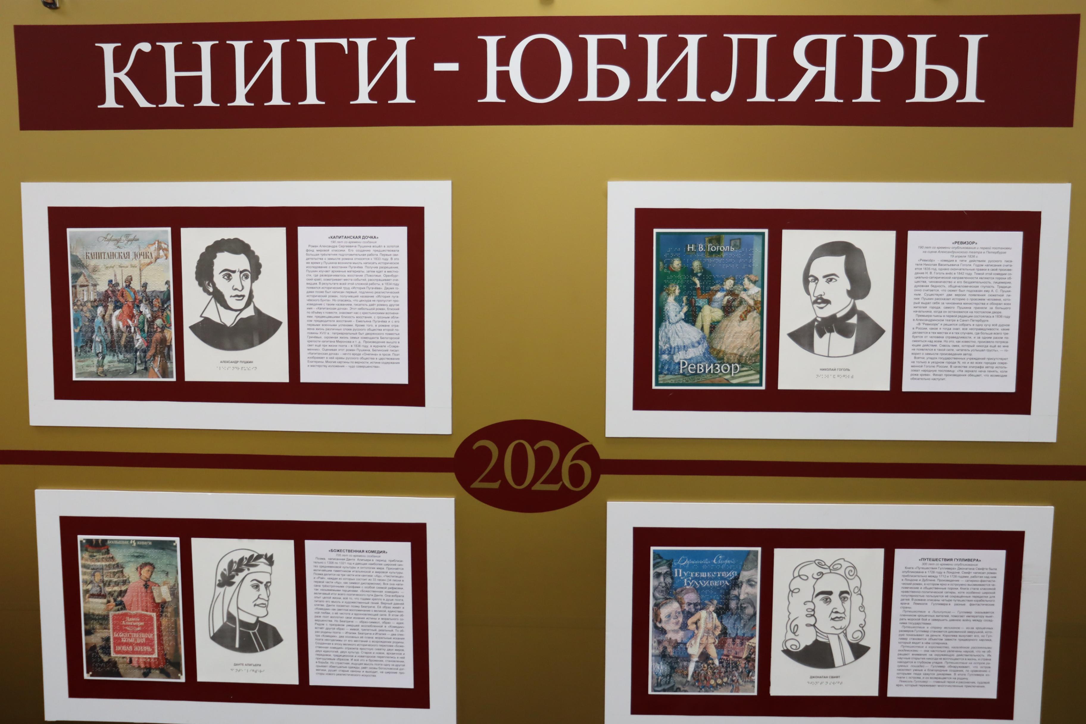 Выставка «Книги-юбиляры - 2026»