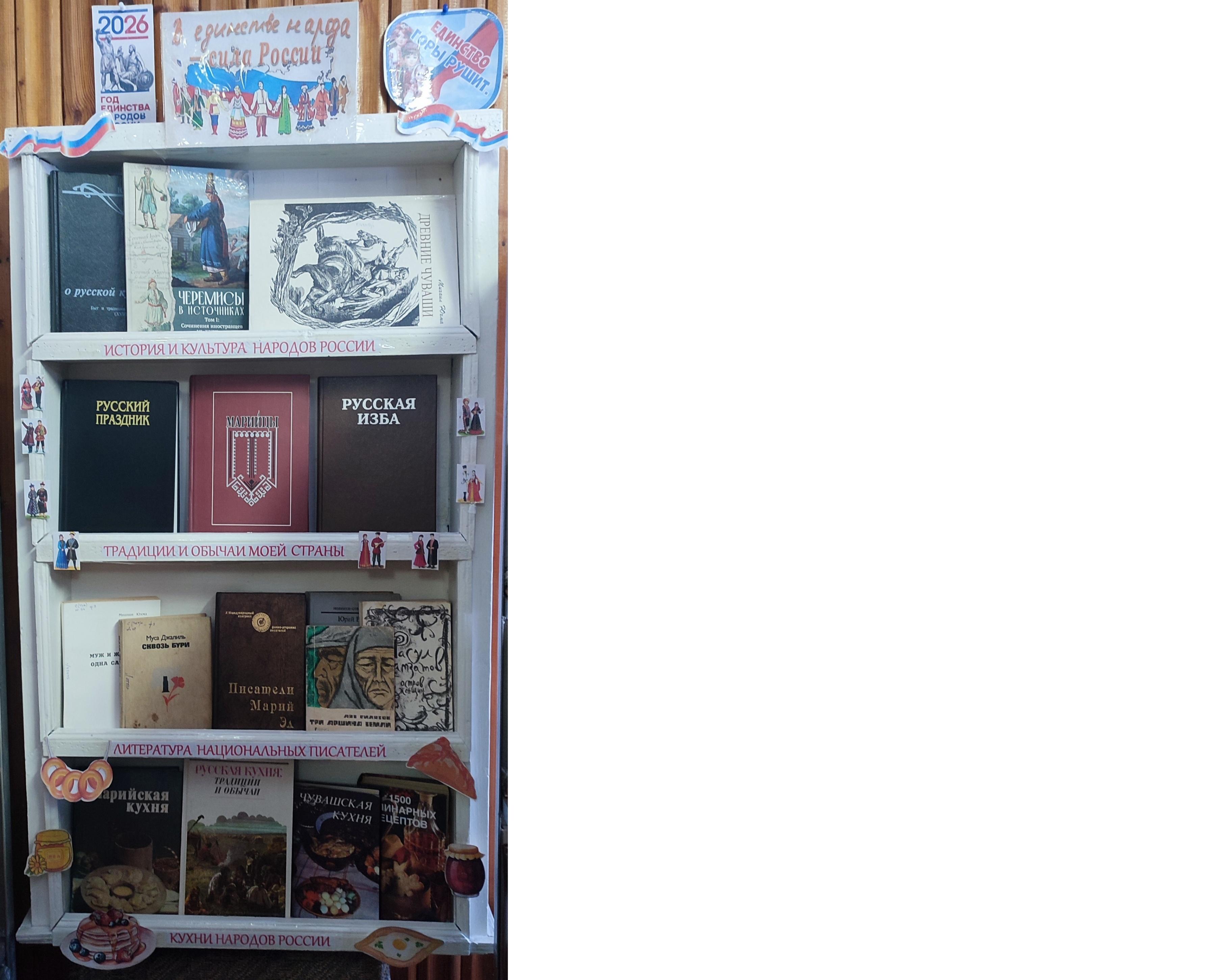 Книжная выставка «В единстве народа - сила России»