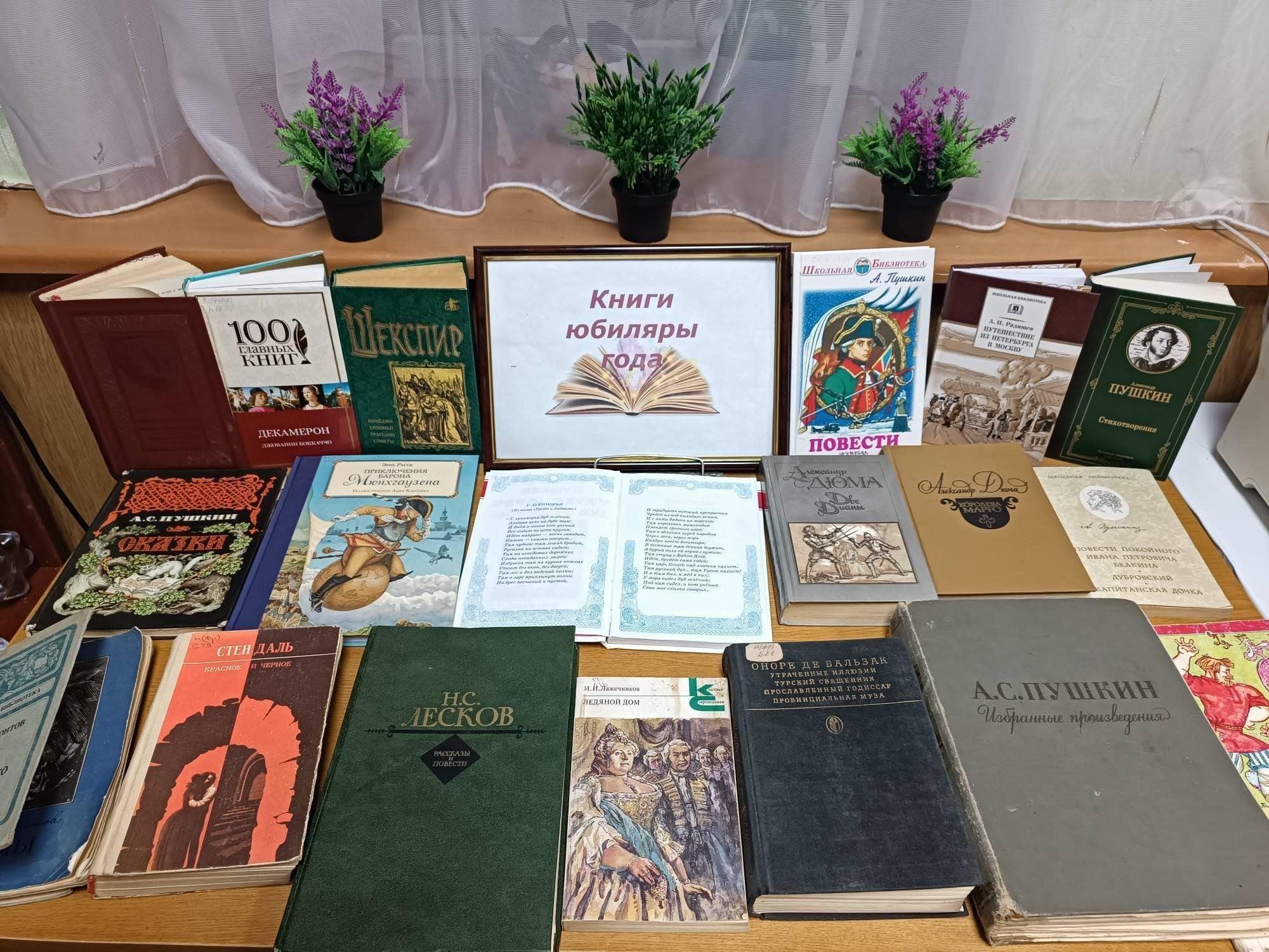 Книжная выставка «Юбилейный звездопад».