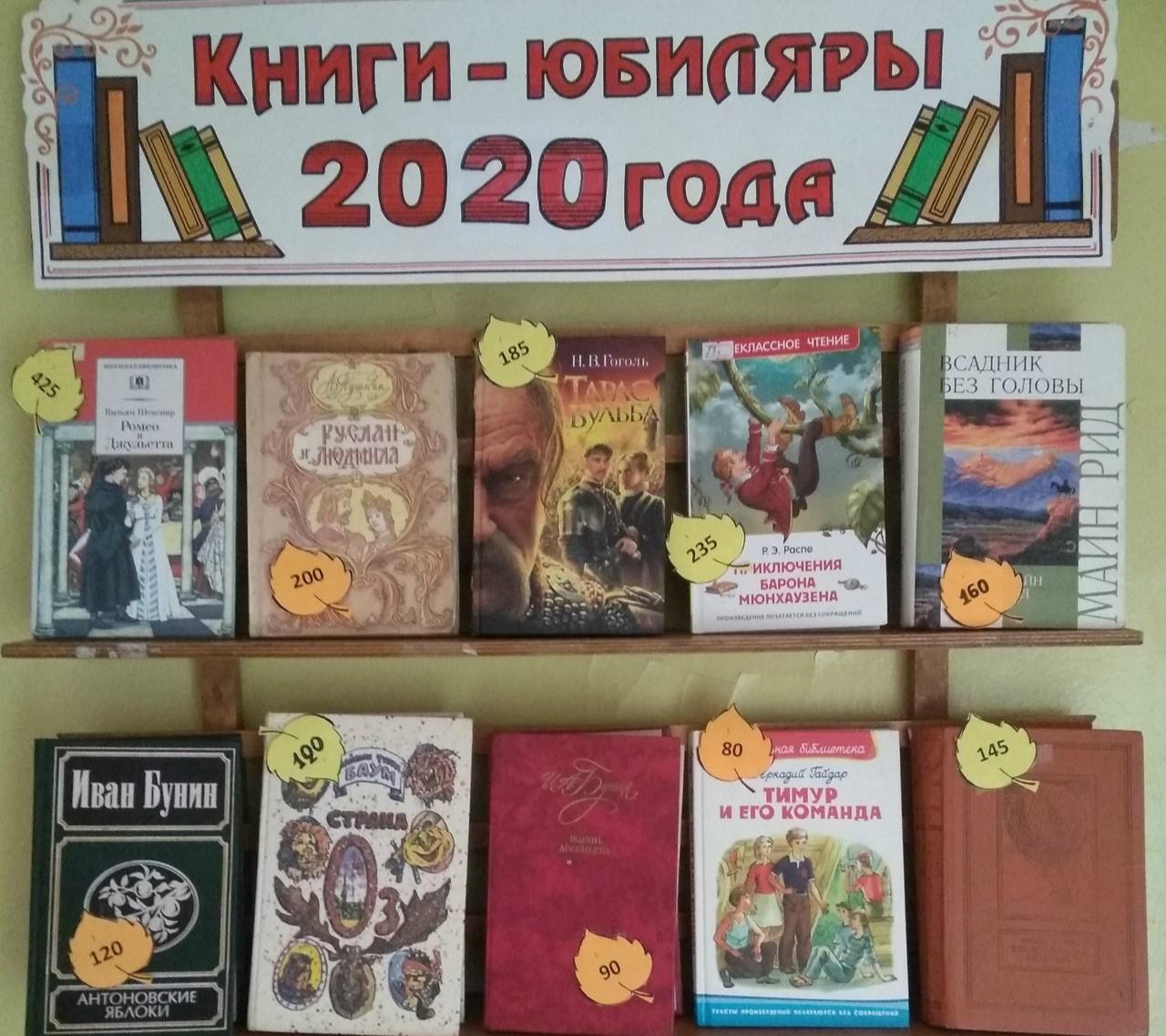 Книжная выставка «Юбилейное созвездие»