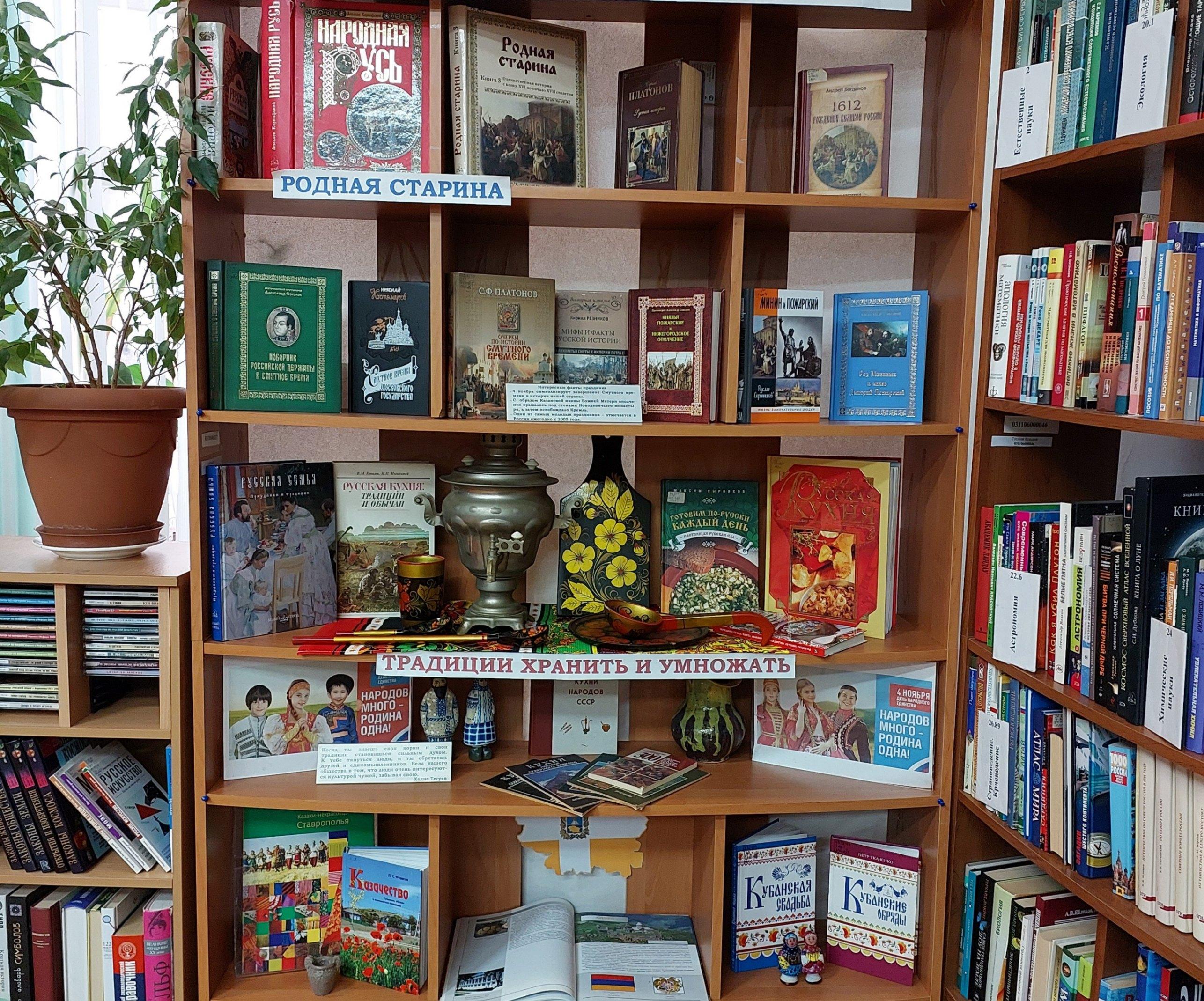 Книжная выставка «В дружбе народов – единство России»